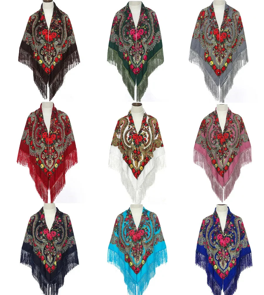 Écharpe Carrée Florale