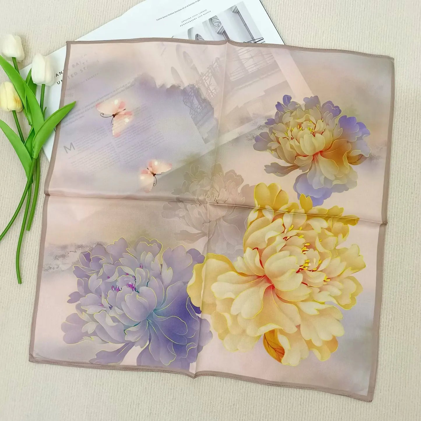 Pashmina Soie Naturelle