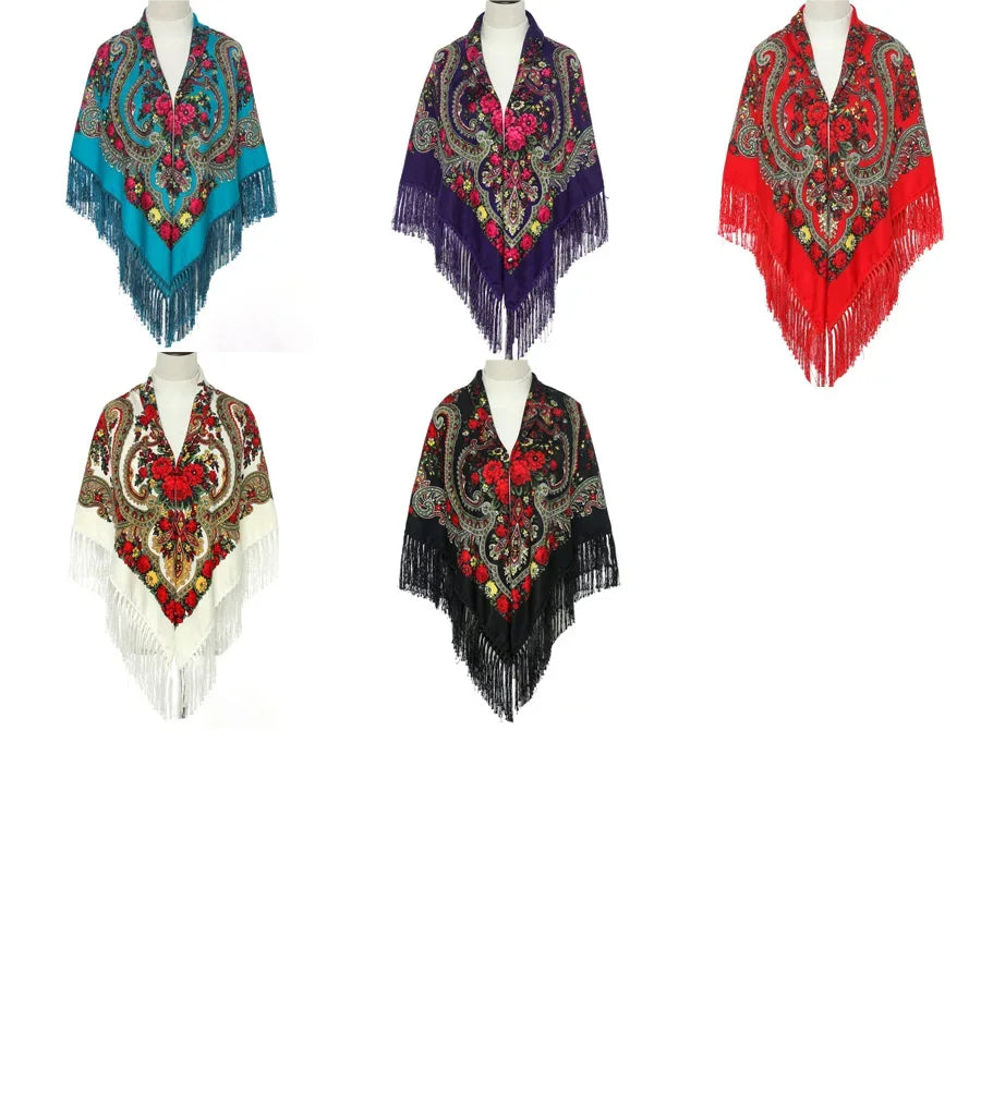 Écharpe Carrée Florale