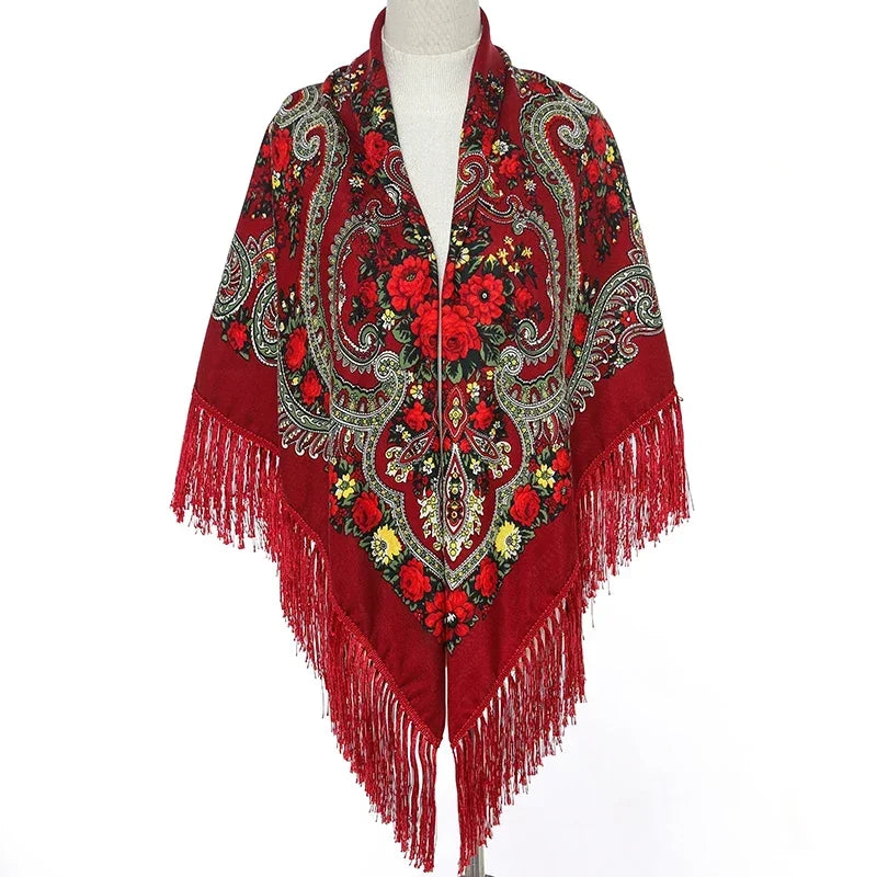 Écharpe Carrée Florale