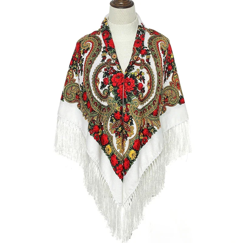 Écharpe Carrée Florale